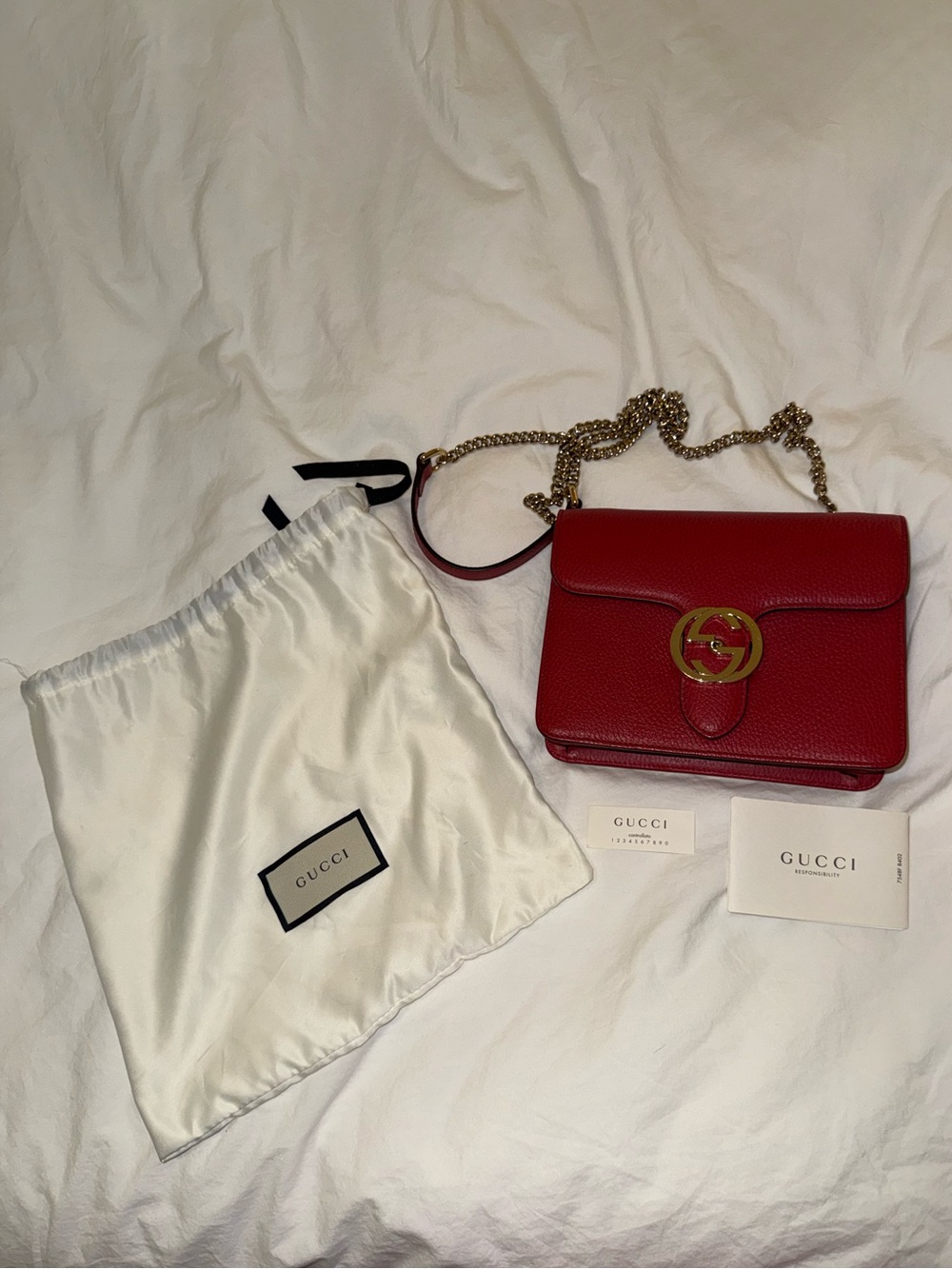 Gucci Small Dollar Interlocking G Chain Bag